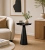 Cone Metal End Table In Black Colour