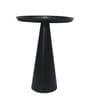 Cone Metal End Table In Black Colour