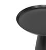 Cone Metal End Table In Black Colour