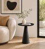 Cone Metal End Table In Black Colour