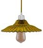 Confined Yellow Glass Hanging Light