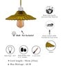 Confined Yellow Glass Hanging Light