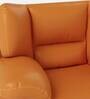 Conforto Leatherette 1 Seater Sofa in Tan Brown Colour