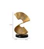 Conical Arched Decorative Gold   Metal SHOWPIECE