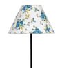 Intricate Multicolour Cotton Fabric Shade Club Floor Lamp With Iron Base