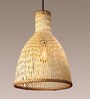 Conical Handmade Bamboo Pendant Hanging Light (Beige)