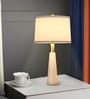 Conical LED Table Lamp with Drum Shade