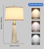 Conical LED Table Lamp with Drum Shade