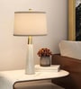 Conical LED Table Lamp with Drum Shade