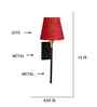 Conical Shade Decorative Wall Lamp   Strong Metal Mount & Soft Glow-(Maroon Jute)
