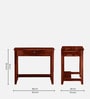 Connell Sheesham Wood Writing Table In Scratch Resistant Honey Oak Finish