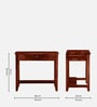 Connell Sheesham Wood Writing Table In Scratch Resistant Honey Oak Finish