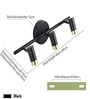 Connor 460mm Triple Spot Mirror Light Black & Gold Body Warm White LED 3 10W Bathroom Vanity Wall Light