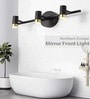 Connor 460mm Triple Spot Mirror Light Black & Gold Body Warm White LED 3 10W Bathroom Vanity Wall Light