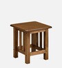 Conolly Solid Wood  Bed Side Table In Brown Finish