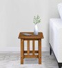 Conolly Solid Wood  Bed Side Table In Brown Finish