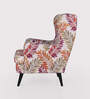 Conor Fabric Full Back Lounge Chair in Multi-Colour