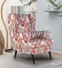 Conor Fabric Full Back Lounge Chair in Multi-Colour