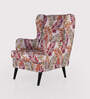 Conor Fabric Full Back Lounge Chair in Multi-Colour