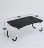 Conrad Portable Laptop Table with Tray in Wenge Colour