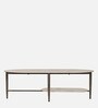 Contable Ceramic Top Coffee Table In White & Grey Colour