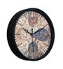 Niyor Black Plastic Wall Clock