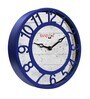 Blue Plastic Contemporary Modern Wall Clock