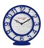 Blue Plastic Contemporary Modern Wall Clock