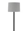 Contemporary Black thick Floor Lamp with Zebra Print