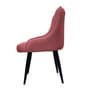 Contemporary Blush Suede Dining Chair In Pink Colour