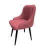 Contemporary Blush Suede Dining Chair In Pink Colour