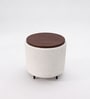 Contemporary Boucle Ottoman In Beige Colour Contemporary Boucle Ottoman In Beige Colour
