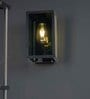 Contemporary Cuboid Black Glass Wall Light