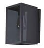 Contemporary Cuboid Black Glass Wall Light