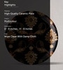 Contemporary Floral Porcelain Wall Plate