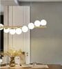 Contemporary Gold Chandelier with Spherical Globes