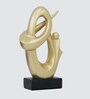 Contemporary Golden Resin Table Decor