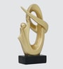 Contemporary Golden Resin Table Decor