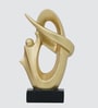 Contemporary Golden Resin Table Decor