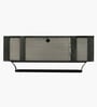 Contemporary Solid Wood Sideboard in Grey Marble Finish