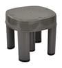 Regalo   Contemporary Grey Plastic Stool