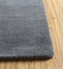 Grey Wool Solid 5ft x 7ft Hand Tufted Carpet