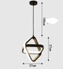 Contemporary LED Pendant Hanging Light Adjustable Height