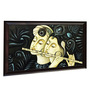 Contemporary Radha Krishna Handmade Oil Painting On Canvas Framed