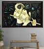 Contemporary Radha Krishna Handmade Oil Painting On Canvas Framed