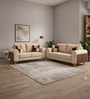Contemporary Upholstered Fabric 3+2 Sofa Set in Beige Colour