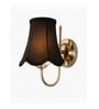 Contemporary Steel Wall Lamp   Black Cotton Shade | Hotel & Bedroom