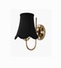 Contemporary Steel Wall Lamp   Black Cotton Shade | Hotel & Bedroom