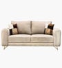 Contemporary Upholstered Three Seater Sofa in Beige Colour