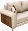 Contemporary Upholstered Three Seater Sofa in Beige Colour